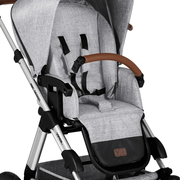 ABC Design Kombi Kinderwagen Viper 4, Graphite Grey 10