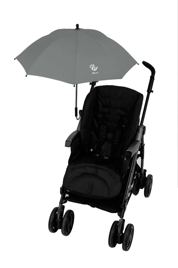 Altabebe Sonnenschirm Classic Rund Für Kinderwagen In Hellgrau 3