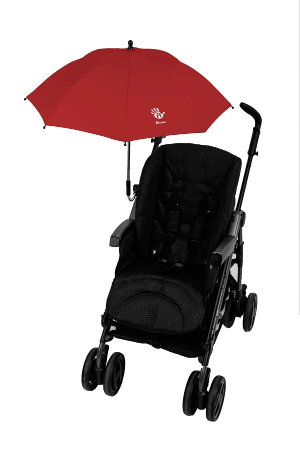 Altabebe Sonnenschirm Classic Rund Für Kinderwagen In Rot 3