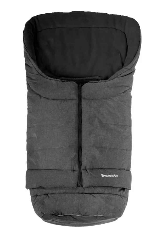 Altabebe Winterfußsack 2 In 1 Alpin Kollektion In Dunkelgrau / Schwarz – 0-36 Monate 1