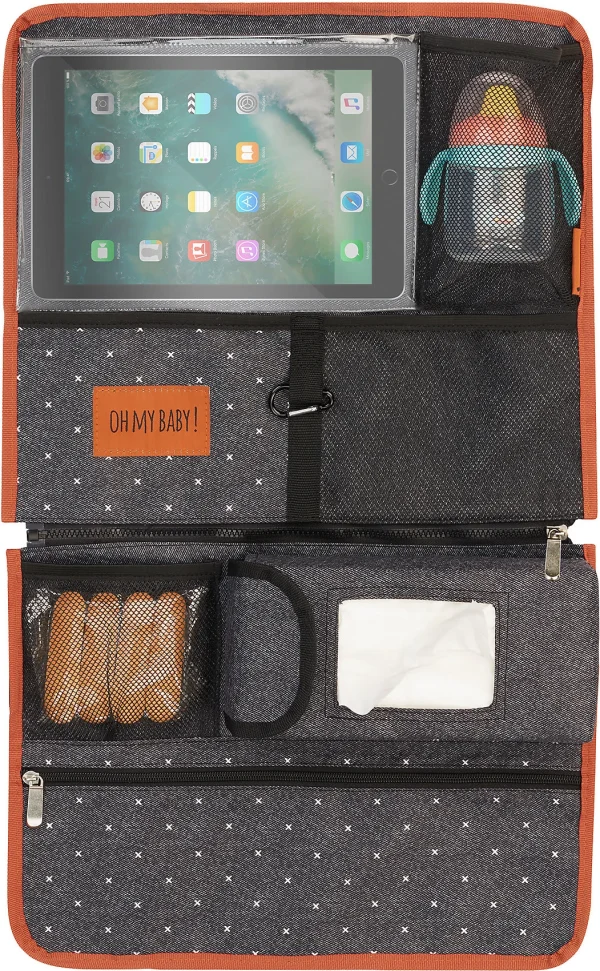 Badabulle Auto Organizer Easy Travel, Schwarz/karamel 5