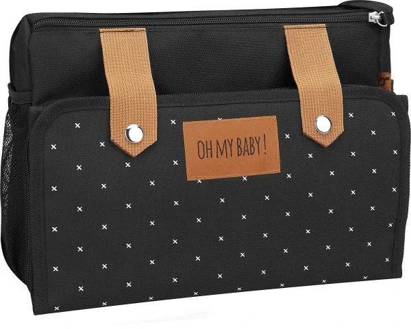 Badabulle Kinderwagen Organizer Easy Travel, Schwarz/karamel 1