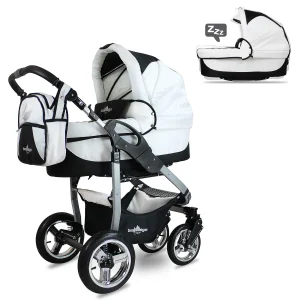 Bergsteiger 10tlg. Set: Kombi Kinderwagen “Capri” In Beige/Braun 18