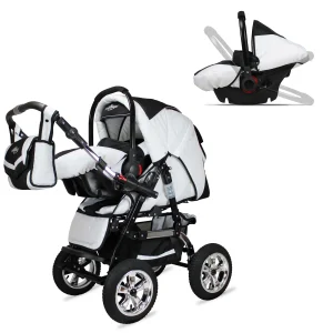 Bergsteiger 10tlg. Set: Kombi Kinderwagen “Milano” In Beige/Braun 16