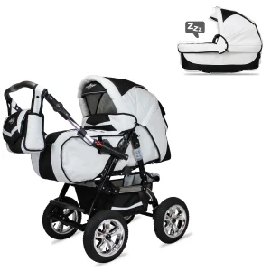 Bergsteiger 10tlg. Set: Kombi Kinderwagen “Milano” In Beige/Braun 18