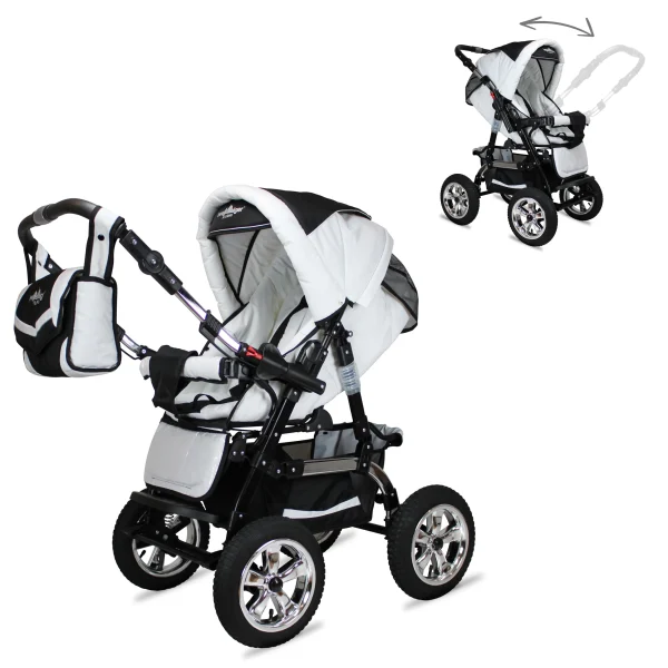 Bergsteiger 10tlg. Set: Kombi Kinderwagen “Milano” In Beige/Braun 6