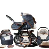 Bergsteiger 10tlg. Set: Kombi Kinderwagen “Milano” In Grau/Beige 34