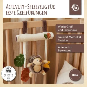 Bieco Spielwaren Kinderwagenkette Plüsch Igel – Ab Geburt In Beige 38