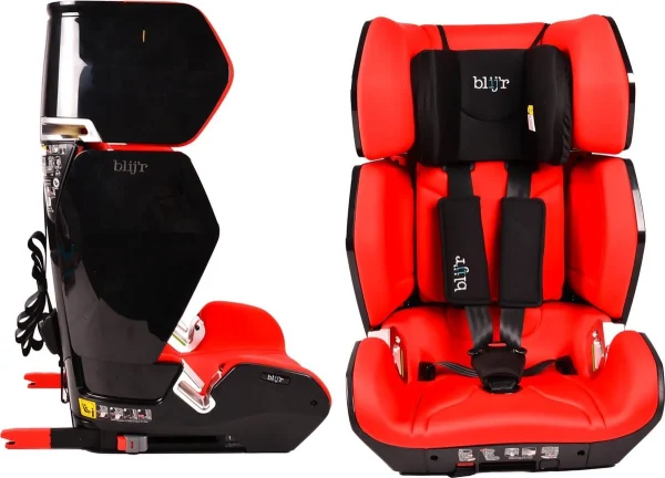 Blij’r Blij’r Uniek Autokindersitz I-size – 76cm – 150cm – ISOfix Rot/schwarz 1