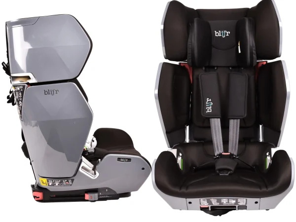 Blij’r Blij’r Uniek Autokindersitz I-size – 76cm – 150cm – ISOfix Schwarz/grau 1