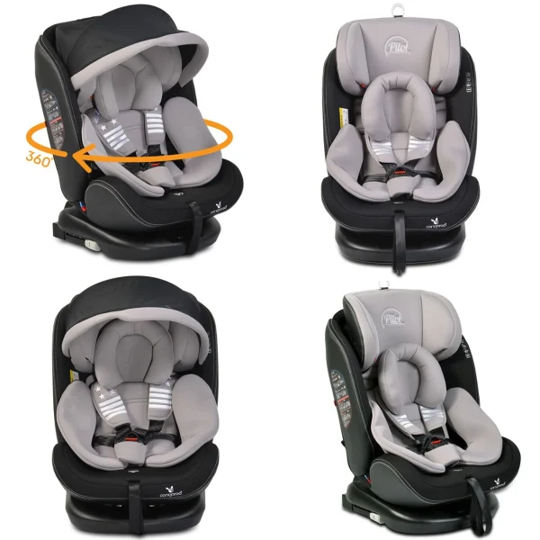 Cangaroo Kindersitz Pilot 0-36 Kg Gruppe 0+/1/2/3 In Grau 3