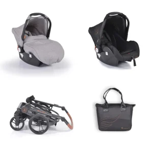 Cangaroo Kinderwagen Ellada 3 In 1 In Grau 15