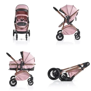 Cangaroo Kombikinderwagen 3 In 1 Milan In Rosa 16