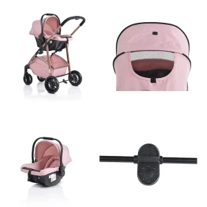 Cangaroo Kombikinderwagen 3 In 1 Milan In Rosa 18