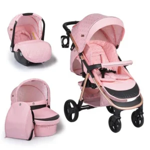 Cangaroo Kombikinderwagen Noble 3 In 1 In Rosa 10