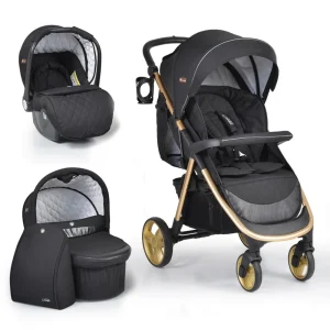 Cangaroo Kombikinderwagen Noble 3 In 1 In Schwarz 10