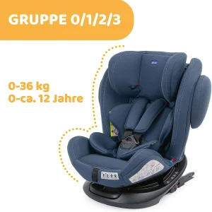 CHICCO Kindersitz Unico Plus Gr. 0/1/2/3 Gemäß ECE 44/04, Blau 16