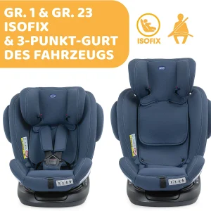 CHICCO Kindersitz Unico Plus Gr. 0/1/2/3 Gemäß ECE 44/04, Blau 20