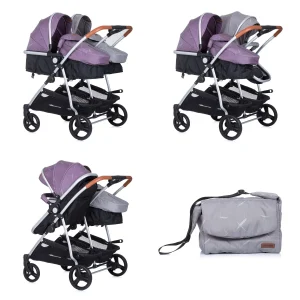 Chipolino Geschwisterkinderwagen Duo Smart In Lila 9