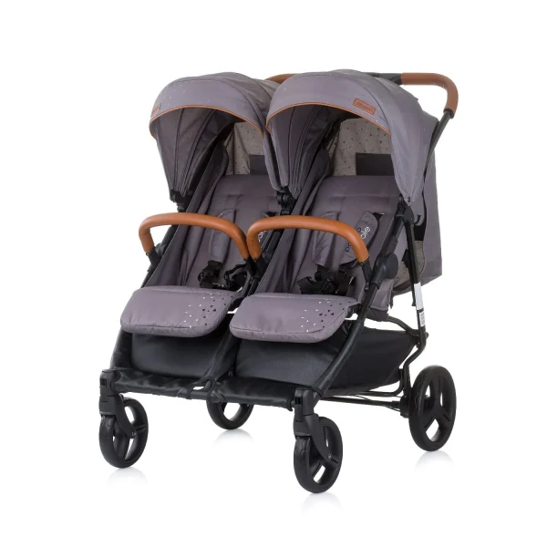 Chipolino Geschwisterkinderwagen Passo Doble In Grau 1