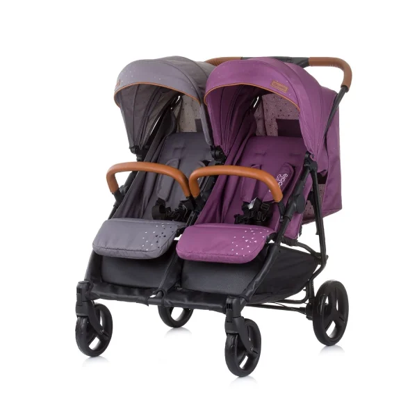 Chipolino Geschwisterkinderwagen Passo Doble In Lila 1