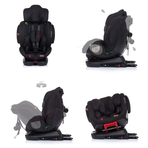 Chipolino Kindersitz 4KID I-Size Isofix In Schwarz 5