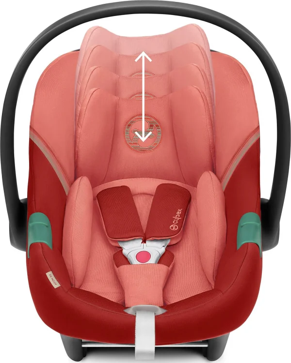 CYBEX Babyschale ATON S2 I-Size, Hibiscus Red 4