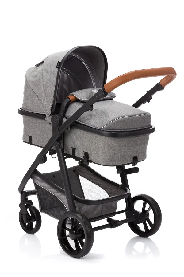 Fillikid Kombi Kinderwagen Panther, 3 In 1, Hellgrau Melange 3