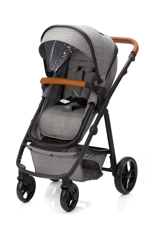 Fillikid Kombi Kinderwagen Panther, 3 In 1, Hellgrau Melange 4