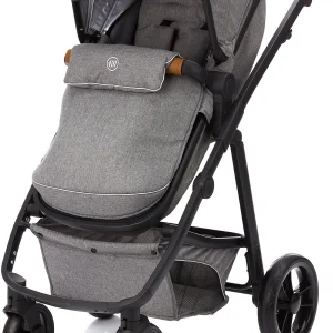 Fillikid Kombi Kinderwagen Panther, 3 In 1, Hellgrau Melange 18