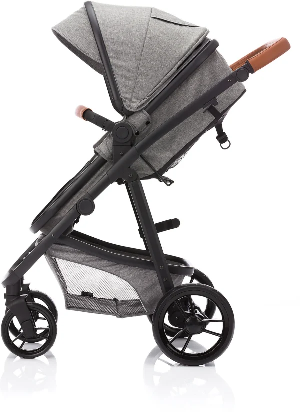 Fillikid Kombi Kinderwagen Panther, 3 In 1, Hellgrau Melange 7