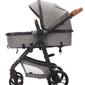 Fillikid Kombi Kinderwagen Panther, 3 In 1, Hellgrau Melange 24