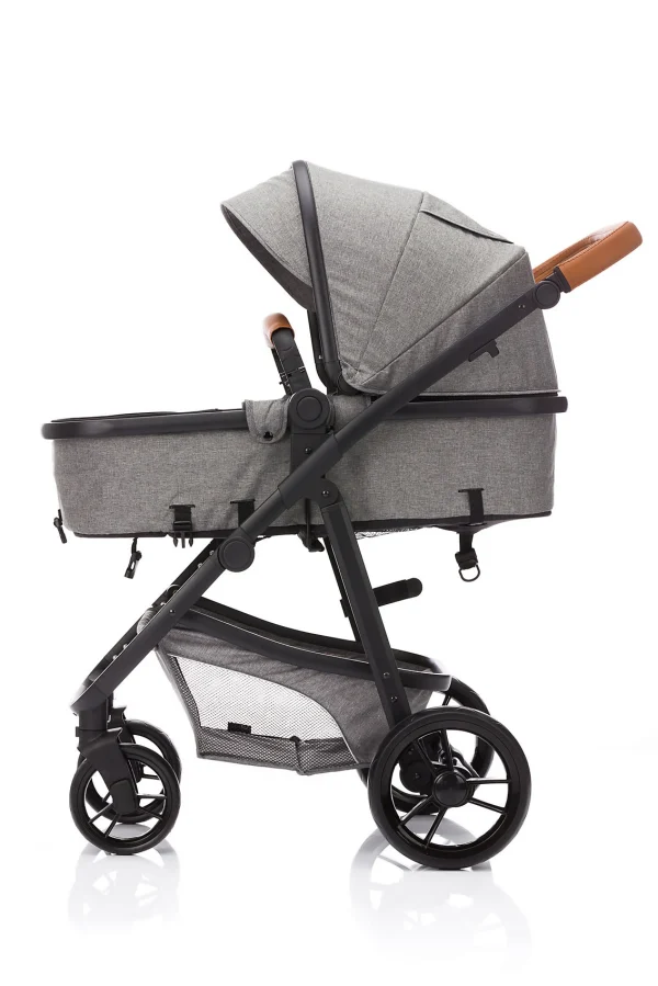 Fillikid Kombi Kinderwagen Panther, 3 In 1, Hellgrau Melange 8