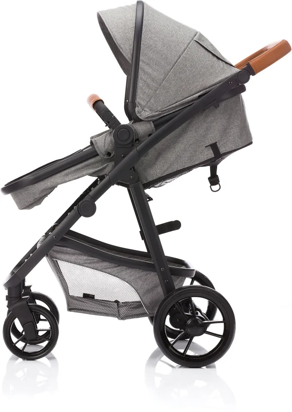 Fillikid Kombi Kinderwagen Panther, 3 In 1, Hellgrau Melange 10