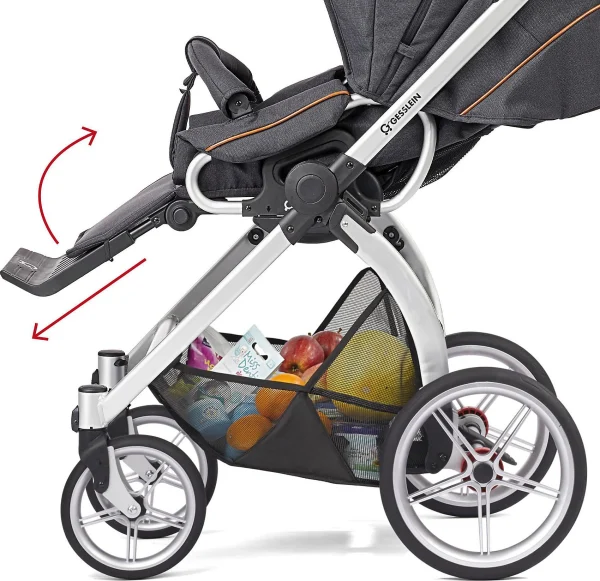 GESSLEIN Kombi Kinderwagen FX4 Soft+ Classic Elox/tabak/C4 166166 8