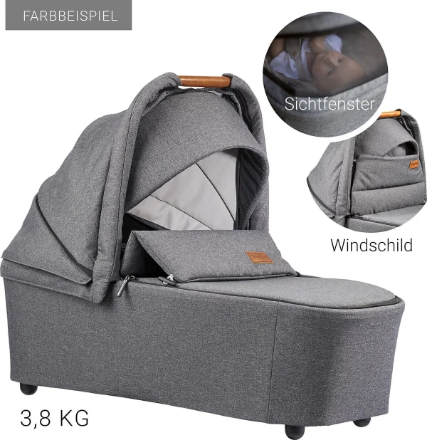 GESSLEIN Kombi Kinderwagen FX4 Soft+ Classic Schwarz/tabak Inkl. CX3 Wanne & Adapter… 6