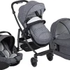 Graco Kombi Kinderwagen Evo Trio Inkl. Babyschale SnugEssentials I-Size, Suits Me 34