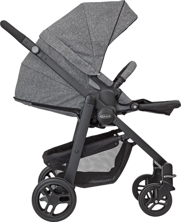 Graco Kombi Kinderwagen Evo Trio Inkl. Babyschale SnugEssentials I-Size, Suits Me 8