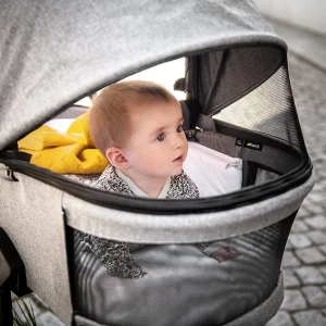 HAUCK 2in1 Kombi Kinderwagen Vision X Set Black, Melange Beige 20