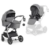 HAUCK 2in1 Kombi Kinderwagen Vision X Set Silver, Melange Grey 25