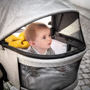 HAUCK 2in1 Kombi Kinderwagen Vision X Set Silver, Melange Grey 18