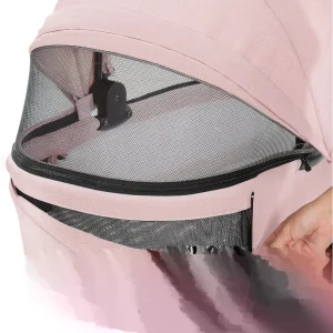 HAUCK 2in1 Kombi Kinderwagen Vision X Set Silver, Melange Rose 28