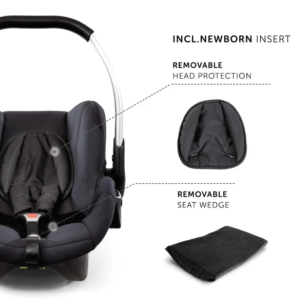 HAUCK Babyschale Comfort Fix Inkl. Isofix Base, Black 8