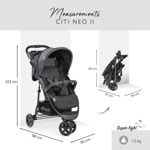 HAUCK Buggy Citi Neo II, Caviar/stone 17