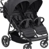 HAUCK Geschwisterwagen Uptown Duo, Melange Black 34