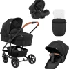 HAUCK Kombi Kinderwagen Pacific 4 Shop N Drive, Caviar 34