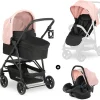 HAUCK Kombi Kinderwagen Rapid 4R Plus Trioset, Rose 34