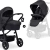 HAUCK Kombikinderwagen Saturn R Duoset, Melange Black 34