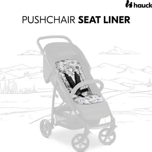 HAUCK Sitzauflage Für Kinderwagen, Floral Grey 22