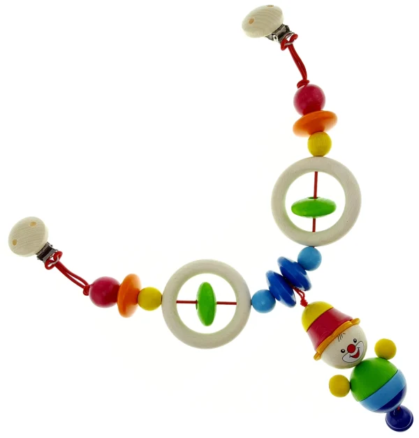 Hess Holzspielzeug Wagenkette “Clown Felix” In Bunt 1